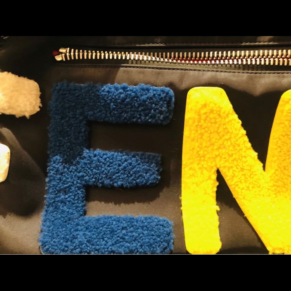 Fendi Shearling & Fur Patchwork Backpack - image 5